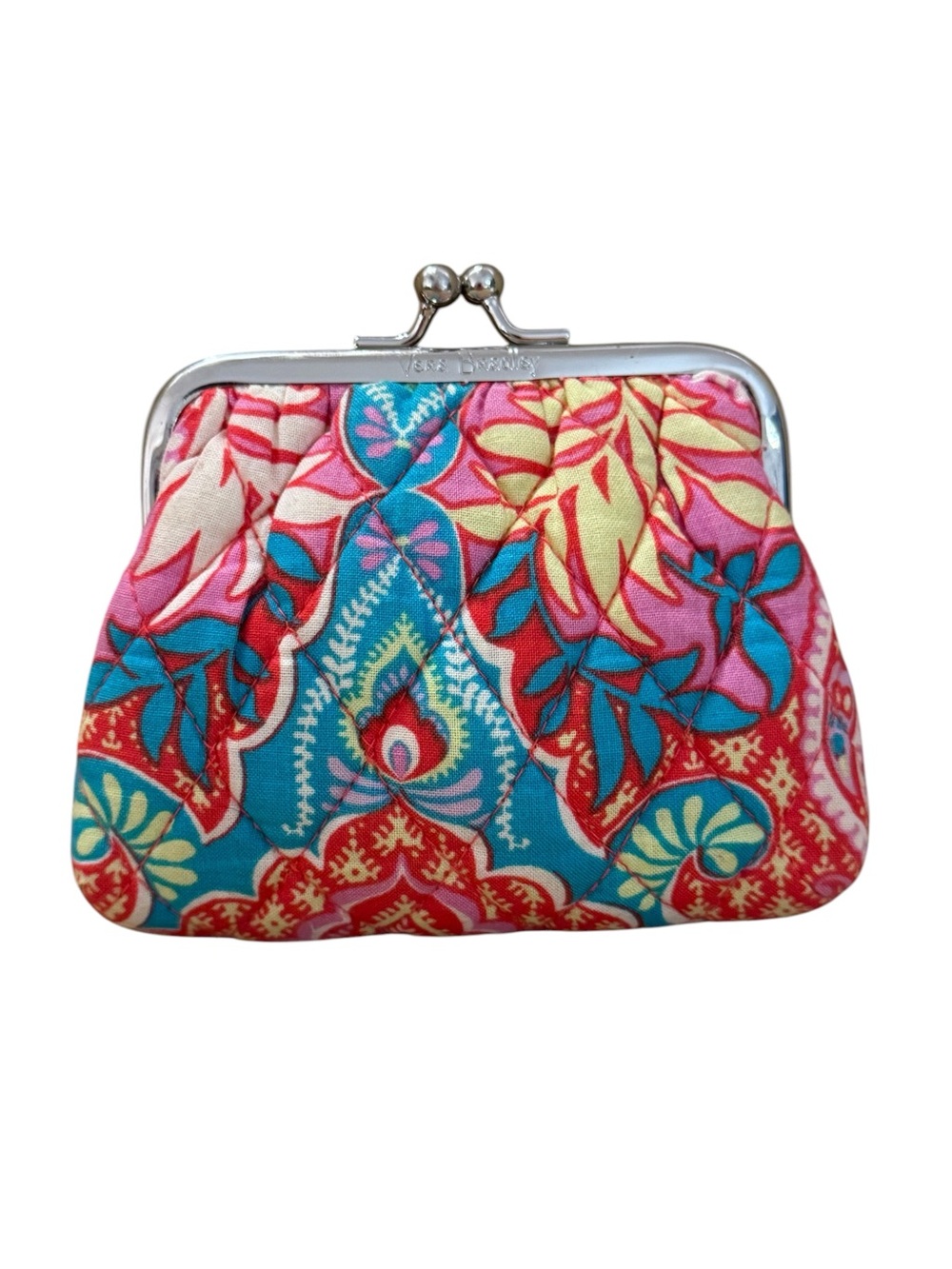 Vera Bradley Pastel Paisley Kisslock Coin Pouch